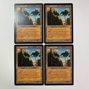 争乱の崖地　英語　4枚セット　MTG オンスロート