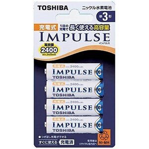 【お買い得品】 充電式IMPULSE TNH－3A ニッケル水素電池 TOSHIBA 単3形充電池（ｍｉｎ．2，400ｍAｈ）