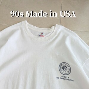 90s USA製　United Steelworkers of America」（米国鉄鋼労働組合）Tシャツ シングルステッチ　XXL