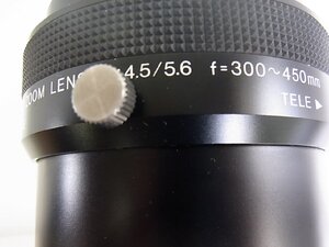 エルモZOOM LENS 1：4.5/5.6 f=300～450mm　ズームレンズ エルモ ELMO：付属品無し外観大きな損傷無し綺麗な良い状態です。４８５０