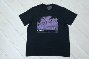 新品リーバイス22491-1123 JP Mサイズ/US Sサイズ グラフィック 半袖 Tシャツ ブラック/黒 クルーネック