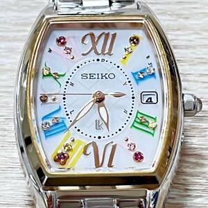 セイコー ルキア SEIKO LUKIA 限定モデル ソーラー アナログ 腕時計 1B32-0AA0 レディース 不動品【19256