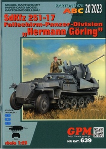 GPM　1:25　SdKfz　251-17 "Fallschirm-Panzer-Division Hermann Goring" (Card Model)