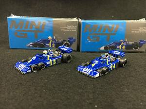 ■新品未開封■２台セット■TSM ミニGT 1/64 ティレル P34 1976 F1 スウェーデンGP ウィナー #3 J.シェクター、2位 #4 P.デパイユ 