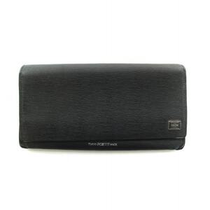 ポーター PORTER 吉田カバン カレント CURRENT 長財布 ウォレット レザー ロゴ 黒 ブラック 052-02202 ■GY27 /MQ メンズ