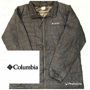 ビッグサイズ　コロンビア　Columbia OMNI-HEAT 2XL 中綿ジャケット　ネイビー
