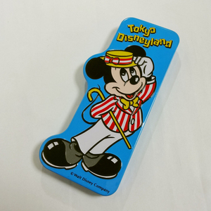 東京ディズニーランド ミッキーの缶ペンケース ザ キングダム オブ ドリームス＆マジック 未使用 送料込み