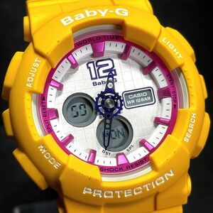 CASIO カシオ Baby-G ベビージー BA-120-9B 腕時計 アナデジ クオーツ カレンダー ラバーベルト オレンジ 新品電池交換済み 動作確認済み