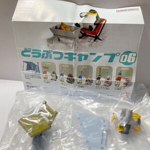 ・★【新品】どうぶつキャンプ 06 カモメ ミニチュア 鳥 家具 ケルト テントパーツ イス シュール 擬人化 フィギュア