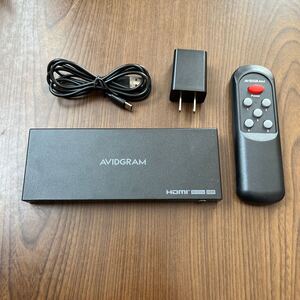 609p0738☆ HDMI 2.1スイッチ 8K 60Hz, AVIDGRAM HDMI切替器 5イン1 IRリモコン付き 5ポート