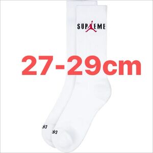 Supreme Jordan Crew Sox 2P シュプリーム ジョーダン ソックス ホワイト