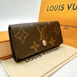 3810【美品】LOUIS VUITTON ルイヴィトン モノグラム ミュルティクレ4 4連キーケース 鍵入れ M62631/CT0187