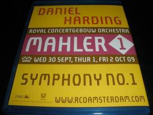 ブルーレイ マーラー 交響曲 1番 巨人 ハーディング ロイヤル・コンセルトヘボウ アムステルダム 美品 Mahler Symphony Harding blu-ray BD