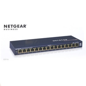 $$ NETGEAR ネットギア ギガビット16ポート 法人向け スイッチングハブ アンマネージスイッチ GS116-200JPS 未使用