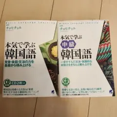 本気で学ぶ韓国語 : 初級、中級２冊セット