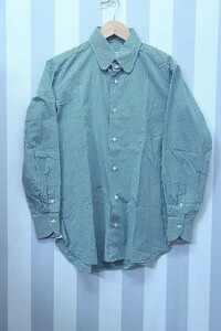 2-1063A/イザイア×ユナイテッドアローズ タブカラーギンガムチェックシャツ ISAIA UNITED ARROWS 送料200円