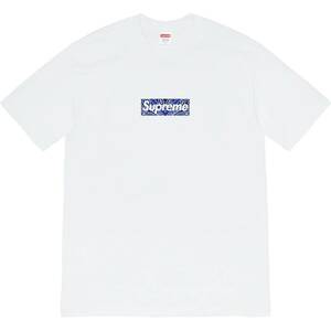 国内正規 新品 19aw Supreme シュプリーム Bandana Box Logo Tee White 白 L Tシャツ 