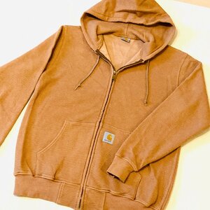 美品　Carhartt　カーハート　MADE IN JAPAN/日本製　ジップアップ パーカー/フーディー　ブラウン/茶系　L　02736-0212