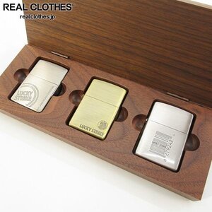 ZIPPO/ジッポー LUCKY STRIKE/ラッキーストライク 2005 Original ZIPPO Collection Series 木箱入り 3点セット /000