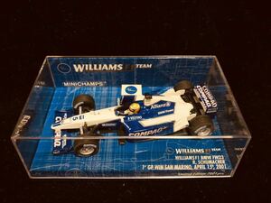 ミニチャンプス 1/43 WILLIAMS F1 BMW FW23 R.SCHUMACHER 1stGP WIN SAN MARINO,APRIL 15th,2001 Limited edition 7,001pcs (400 010025)