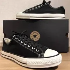 【良品】CONVERSE CANVAS ALL STAR J OX 黒 28.5