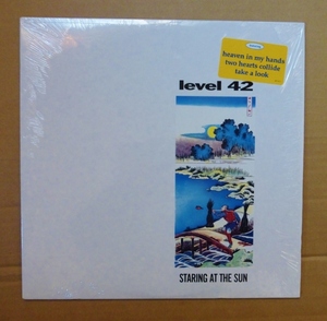 LEVEL 42「STARING AT THE SUN」米ORIG [POLYDOR] ステッカー有シュリンク美品