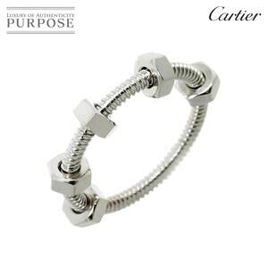 カルティエ Cartier エクル ドゥ #59 リング K18 WG ホワイトゴールド 750 指輪 Ecrou de Ring【証明書付き】 90229176