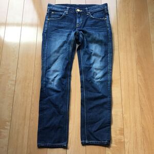 リー HERITAGE POC2 SLIM TAPERED 定価16500円 061-1-406 レディース S 牛革