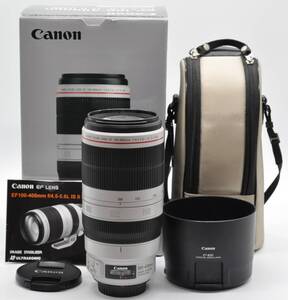 ＜極上美品！！＞　Canon　キヤノン　EF100-400mm F4.5-5.6L IS II USM　♪あるとうれしい元箱＆ソフトケース＆フード＆説明書付き♪