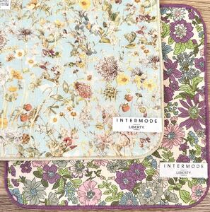 新品 リバティ ミニタオルハンカチ 2枚セット LIBERTY Wild Flowers Emily インターモード川辺