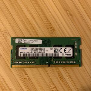 SAMSUNG ノートPC用 メモリ 4G PC4-2666V DDR4 動作品 サムスン