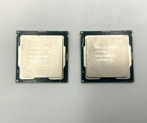 ●中古/cpu/ i7-9700 第9世代 SRG13 3.00GHz 8コア 8スレッド FCLGA1151 2枚セット 管理番号：20240523-20