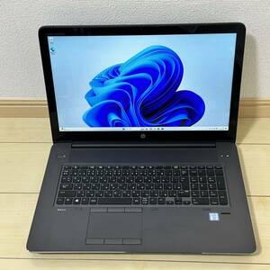 HP ZBook 17 G4 Xeon E3-1535M V6 3.1GHz メモリ32GB SSD 512GB Windows11 1円 ノートパソコン Quadro P5000