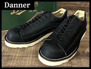 送無 新品 Danner ダナー D314110 ROCKFORD ロックフォード 本革 レザー ローカット ブーツ 短靴 シューズ ステッチダウン製法 黒 27.0 ①