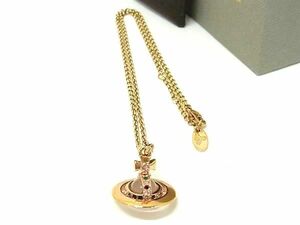 1円 ■美品■ Vivienne Westwood ヴィヴィアンウエストウッド オーブ ネックレス ペンダント アクセサリー レディース ゴールド系 FD1581