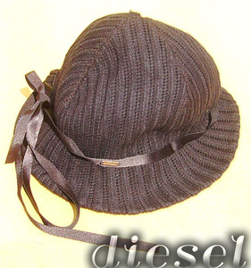 即決■DIESEL■苦し紛れのミッドナイトブラックcap■■古着