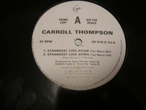 ●R&B UK SOUL 12inch●CARROLL THOMPSON / STRAGEST LOVE AFFAIR