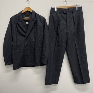 【ANACHRONORM】アナクロノーム★セットアップ ダブルスーツ テーラードジャケット(size1)&スラックスパンツ(size32) ウール 10