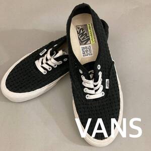 【新品未使用】 バンズ VANS オーセンティックvr3 ウェーブデザイン ヴィンテージモデル ローカット LOW 靴 メンズ ブラック 28.5cm ＠★