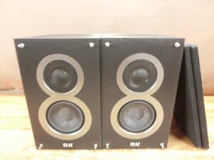 【N-7029】ELAC DB41-BK By Book Shelf Speaker エラック ブラック 音出し確認済 現状品【千円市場】