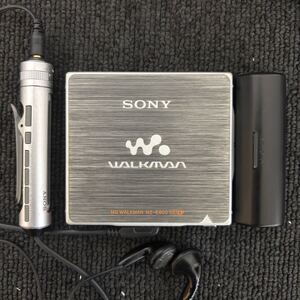 SONY MD WALKMAN ソニー MDウォークマン MZ-E900 ポータブルMDプレーヤー シルバー リモコン付き