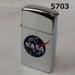 ■AC-5703　ヴィンテージZIPPO　ジッポーライター　火花OK　NASA　1999年製　火花なし