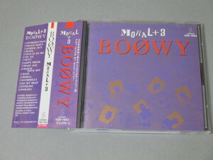 CD◆BOOWY / MORAL+3　帯付　　VDR-1483 　旧規格盤 3200円 税表記 なし