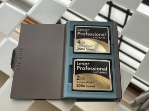 Lexar Professional コンパクトフラッシュカード2枚ケース付き