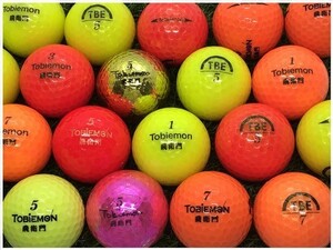 送料無料 ワークスゴルフ WORKS GOLF TOBiEMON シリーズ混合 カラー混合 S級 ロストボール 中古 ゴルフボール 30球セット