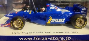 新品未開封品 forza特注 スパークモデル 限定343台/399台 1/43 リジェ・JS41・無限ホンダ 1995年 パシフィックGP 鈴木亜久里 spark/forza