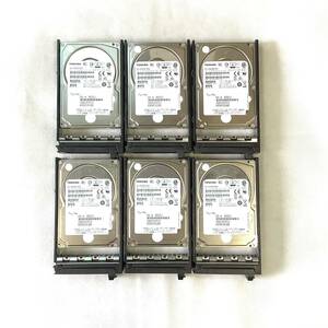 S6042665 TOSHIBA 300GB SAS 10K 2.5インチ HDD 6点【中古動作品】