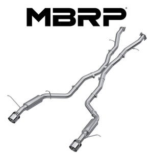 MBRP 2021- ダッジ デュランゴ SRT Hellcat ヘルキャット 6.2L V8 キャットバック レース エキゾースト ポリッシュTip 正規輸入品