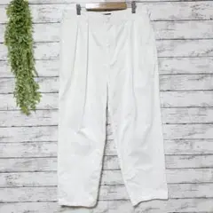 A1035　J.CREW　チノパン　メンズ　ホワイト　タック　ゴルフ　F