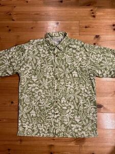 90’s L.L.Bean/エルエルビーン Vintage S/S Hawaiian/Aloha Shirt/ヴィンテージ ハワイアンシャツ/アロハシャツ Cotton×Rayon 中国製